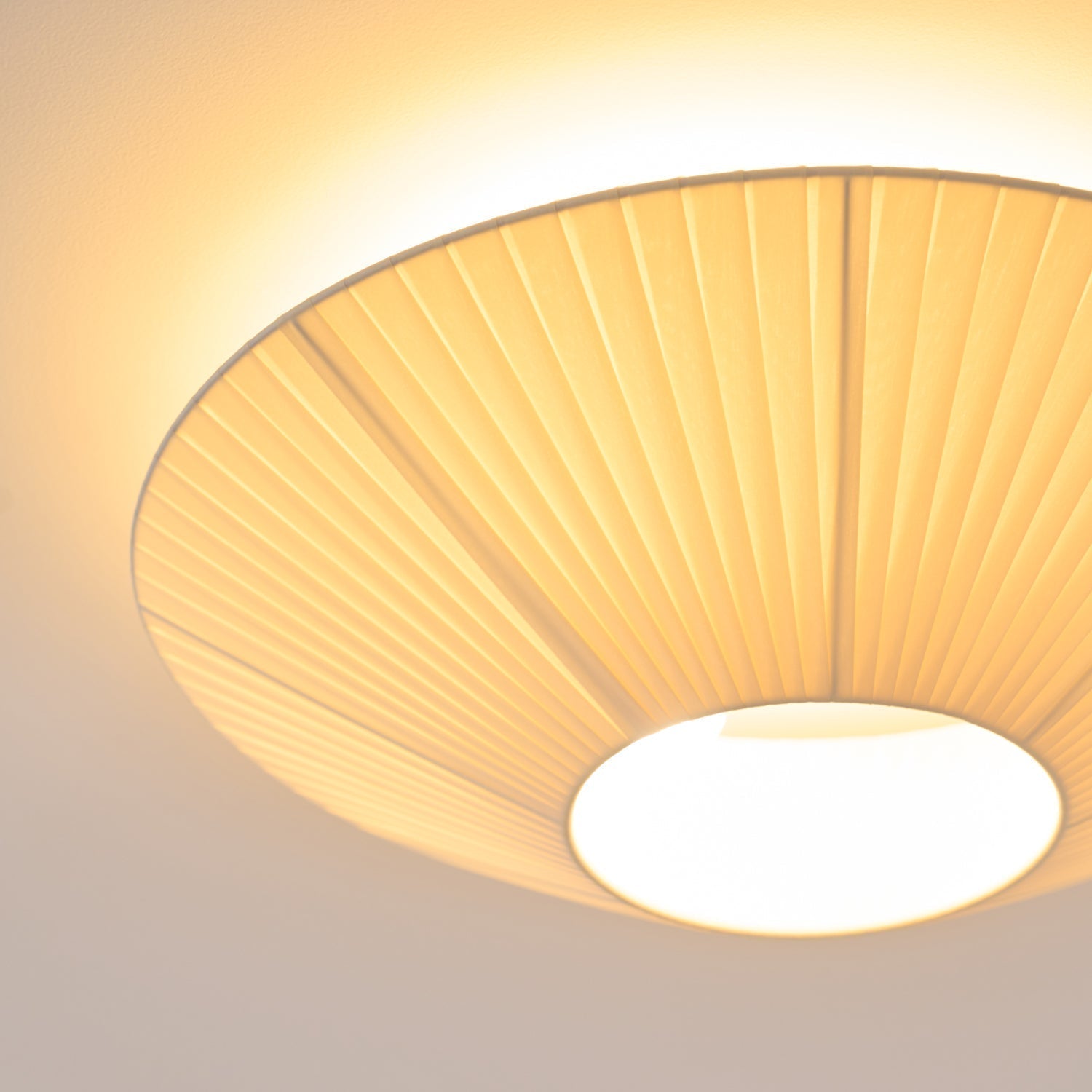 Oriental Style Ceiling Lamp With Fabric Shade For Dining Room Light Dimmable Three Sizes | Temsk