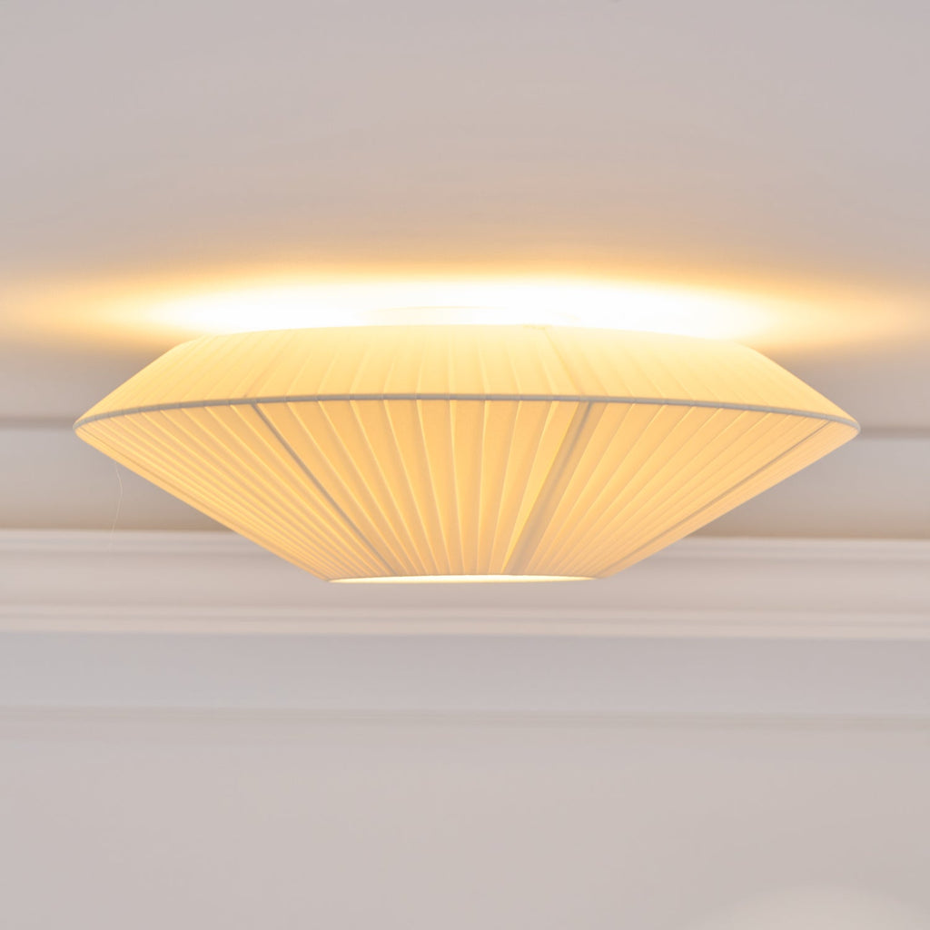 Oriental Style Ceiling Lamp With Fabric Shade For Dining Room Light Dimmable Three Sizes | Temsk