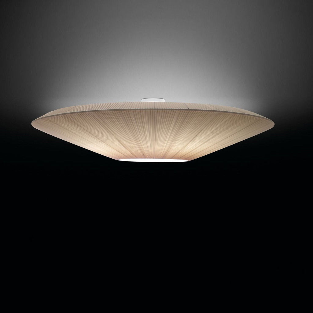 Oriental Style Ceiling Lamp With Fabric Shade For Dining Room Light Dimmable Three Sizes | Temsk