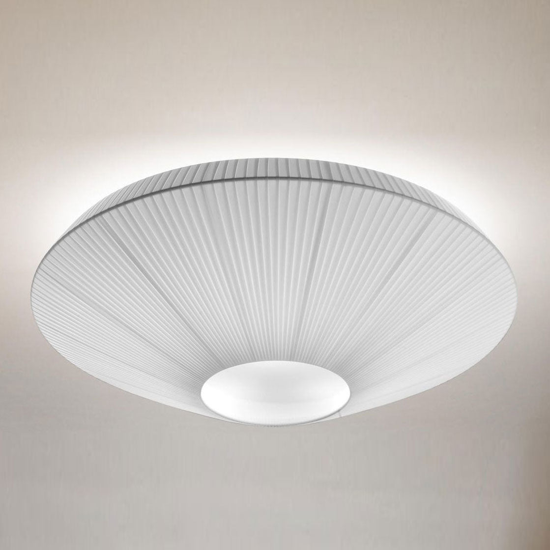 Oriental Style Ceiling Lamp With Fabric Shade For Dining Room Light Dimmable Three Sizes | Temsk