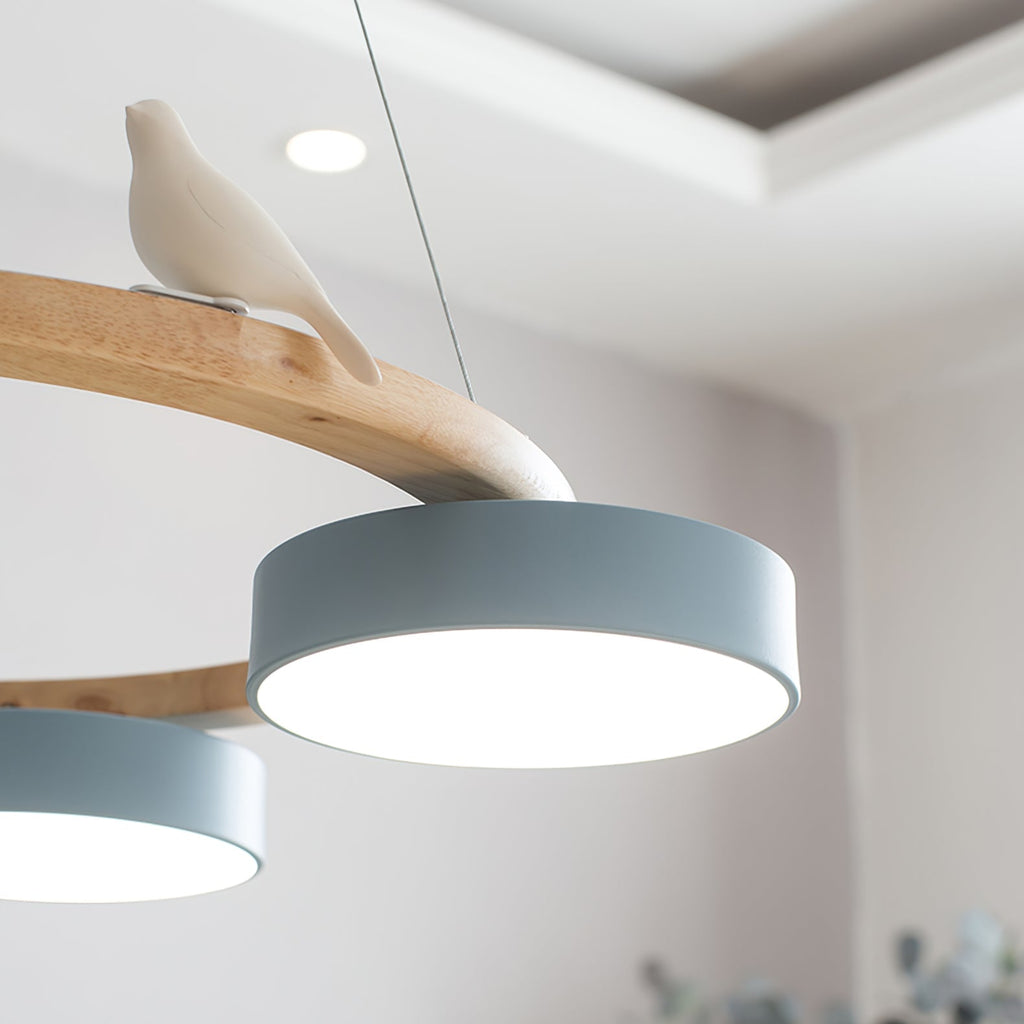 Sienna Vogelrunder Kronleuchter mit naturinspiriertem LED-Licht | Temsk