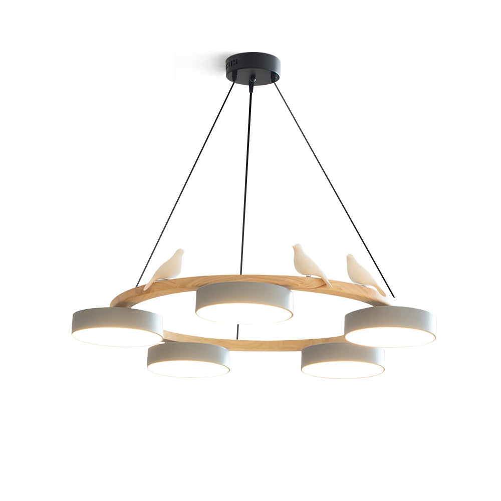 Sienna Vogelrunder Kronleuchter mit naturinspiriertem LED-Licht | Temsk