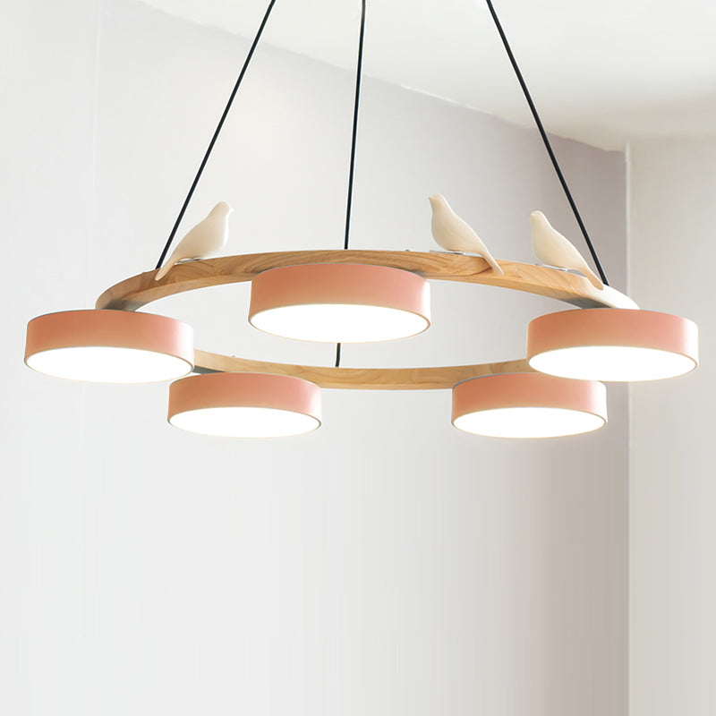 Sienna Vogelrunder Kronleuchter mit naturinspiriertem LED-Licht | Temsk