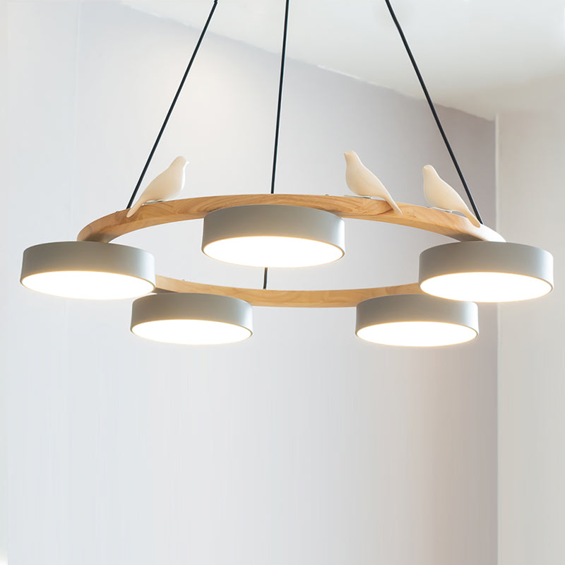 Sienna Vogelrunder Kronleuchter mit naturinspiriertem LED-Licht | Temsk
