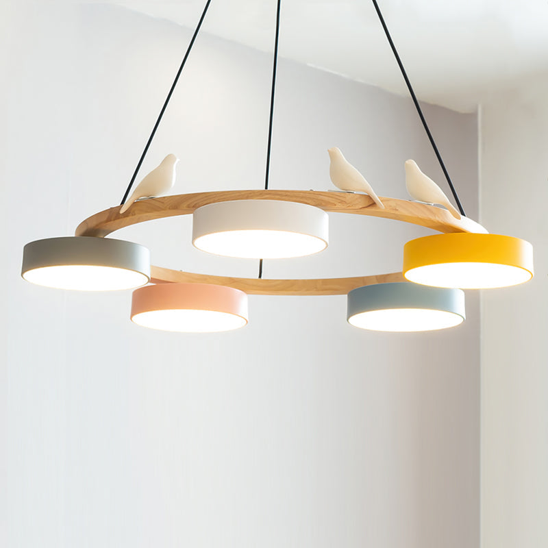 Sienna Vogelrunder Kronleuchter mit naturinspiriertem LED-Licht | Temsk