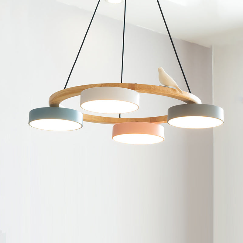 Sienna Vogelrunder Kronleuchter mit naturinspiriertem LED-Licht | Temsk