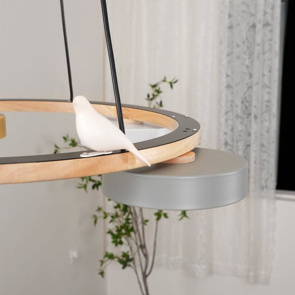 Sienna Vogelrunder Kronleuchter mit naturinspiriertem LED-Licht | Temsk
