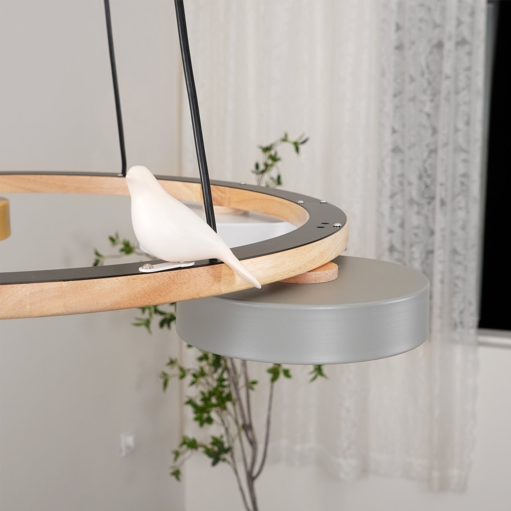 Sienna Vogelrunder Kronleuchter mit naturinspiriertem LED-Licht | Temsk