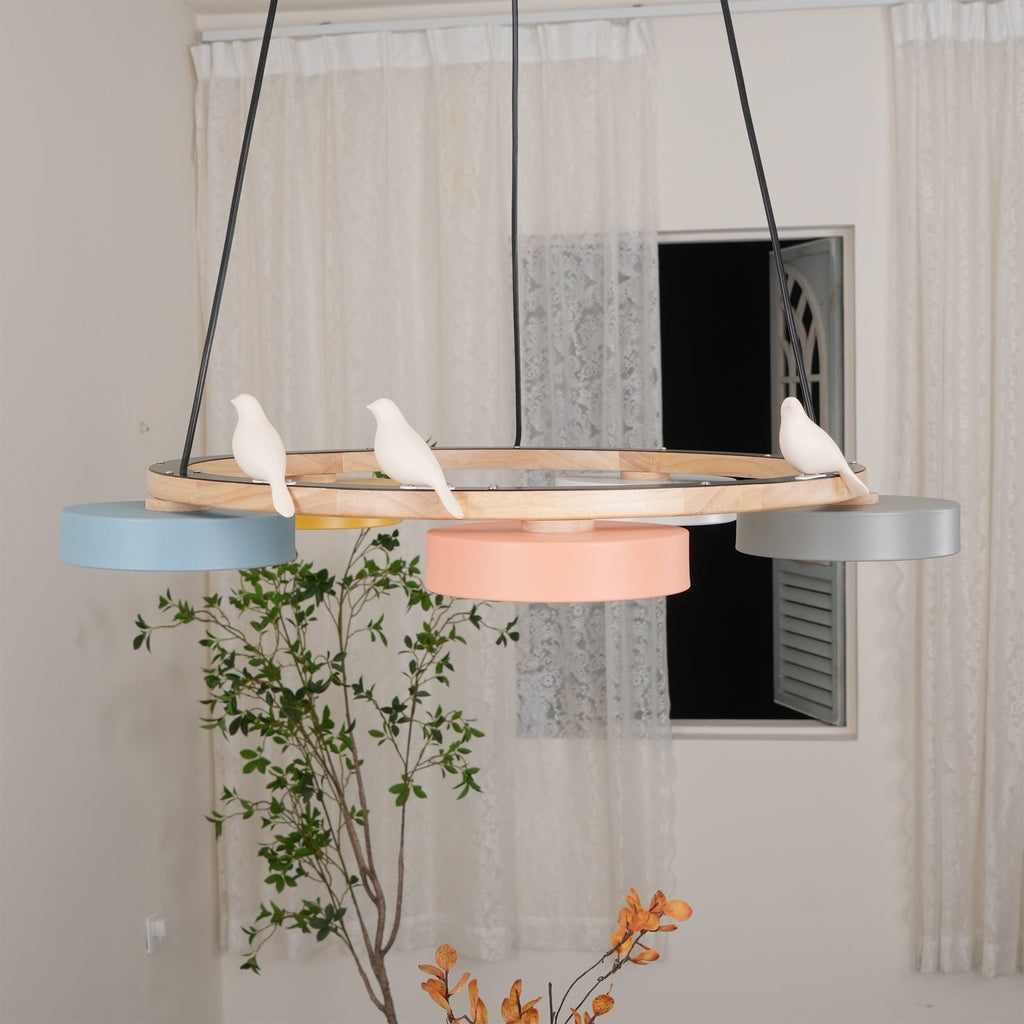 Sienna Vogelrunder Kronleuchter mit naturinspiriertem LED-Licht | Temsk