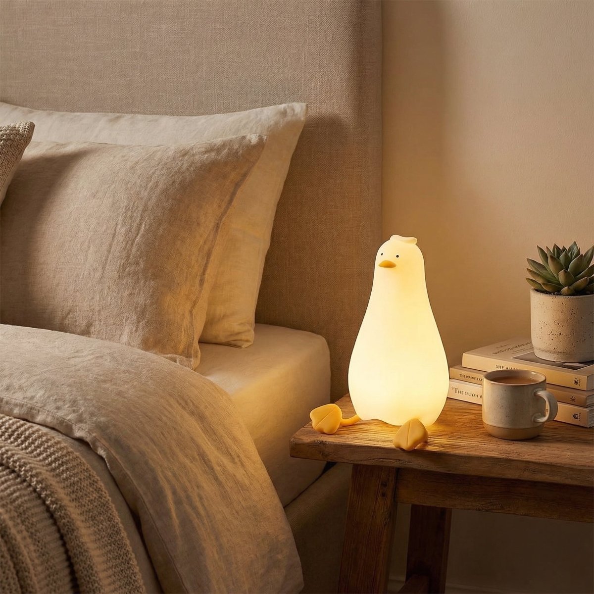 Soft Silicone Duck-Shaped Night Light for Kids, Portable and Cozy | Temsk