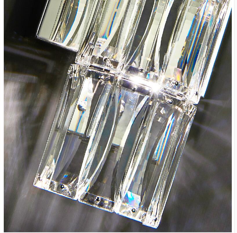 Asterin Crystal Sconce With Clear Shade And Stainless Steel Frame | Temsk