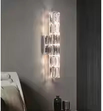 Asterin Crystal Sconce With Clear Shade And Stainless Steel Frame | Temsk