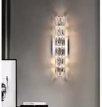 Asterin Crystal Sconce With Clear Shade And Stainless Steel Frame | Temsk