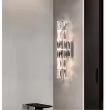 Asterin Crystal Sconce With Clear Shade And Stainless Steel Frame | Temsk