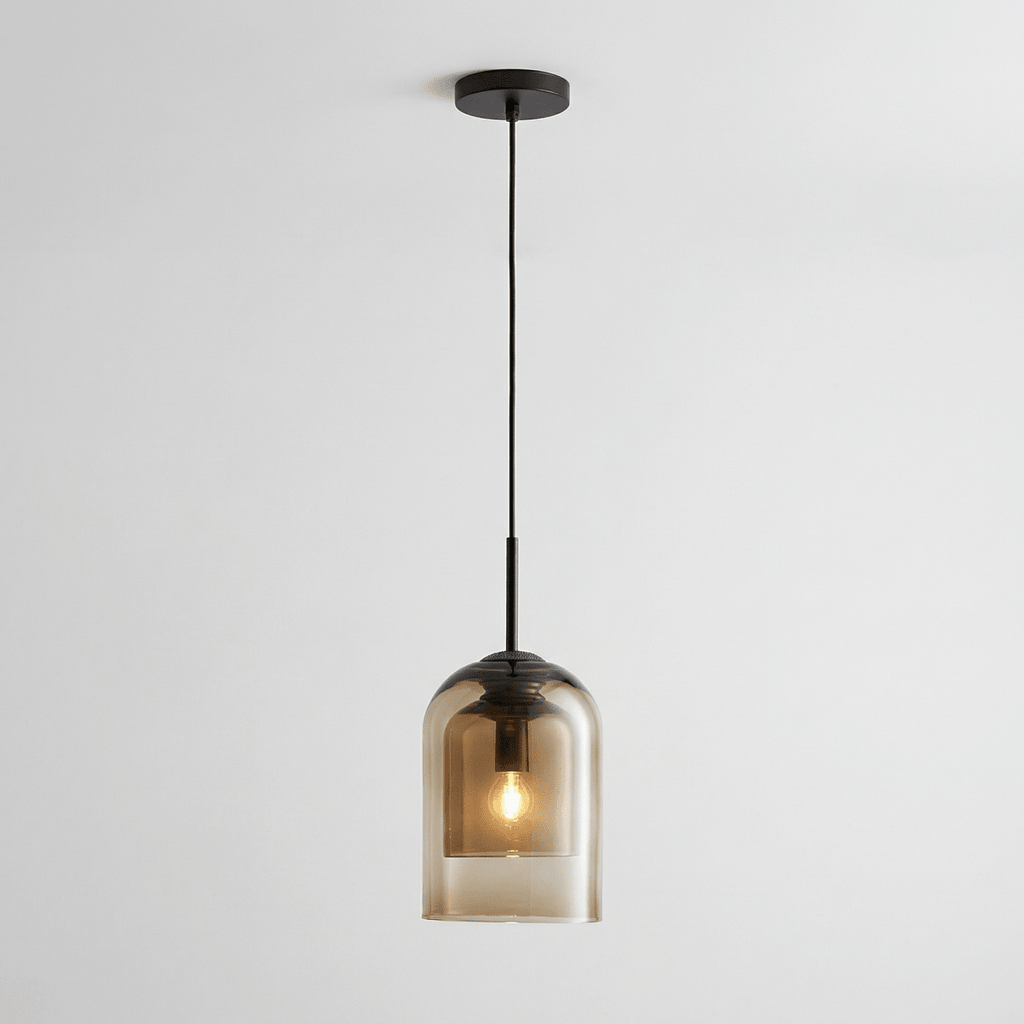 Glass Pendant Light Fixture With Single Light In Modern Nordic Style | Temsk