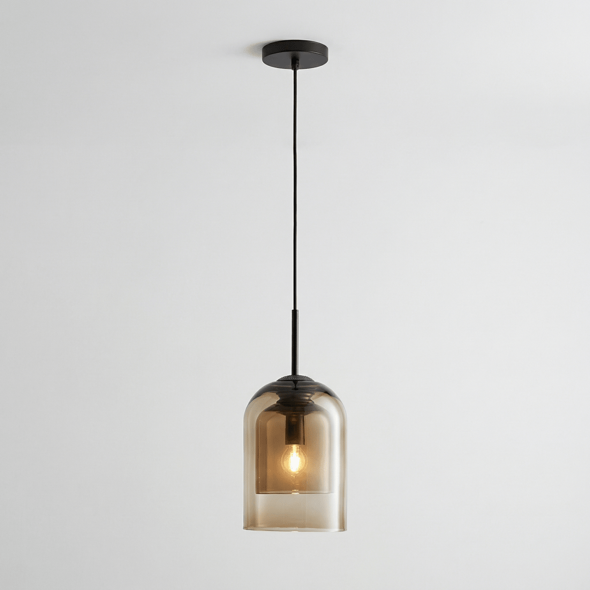 Glass Pendant Light Fixture With Single Light In Modern Nordic Style | Temsk
