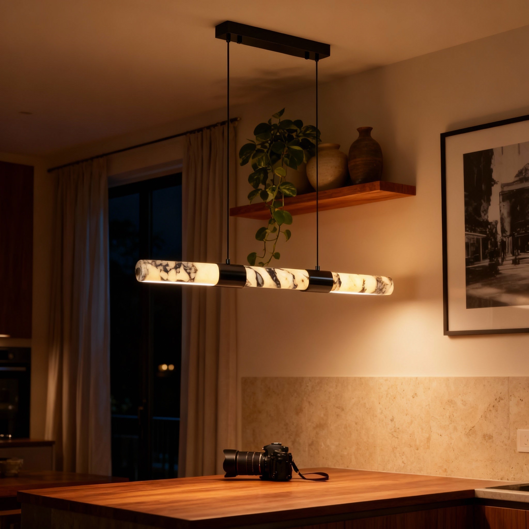 Marblea Elegance Modern Marble Dining Room Chandelier | Temsk