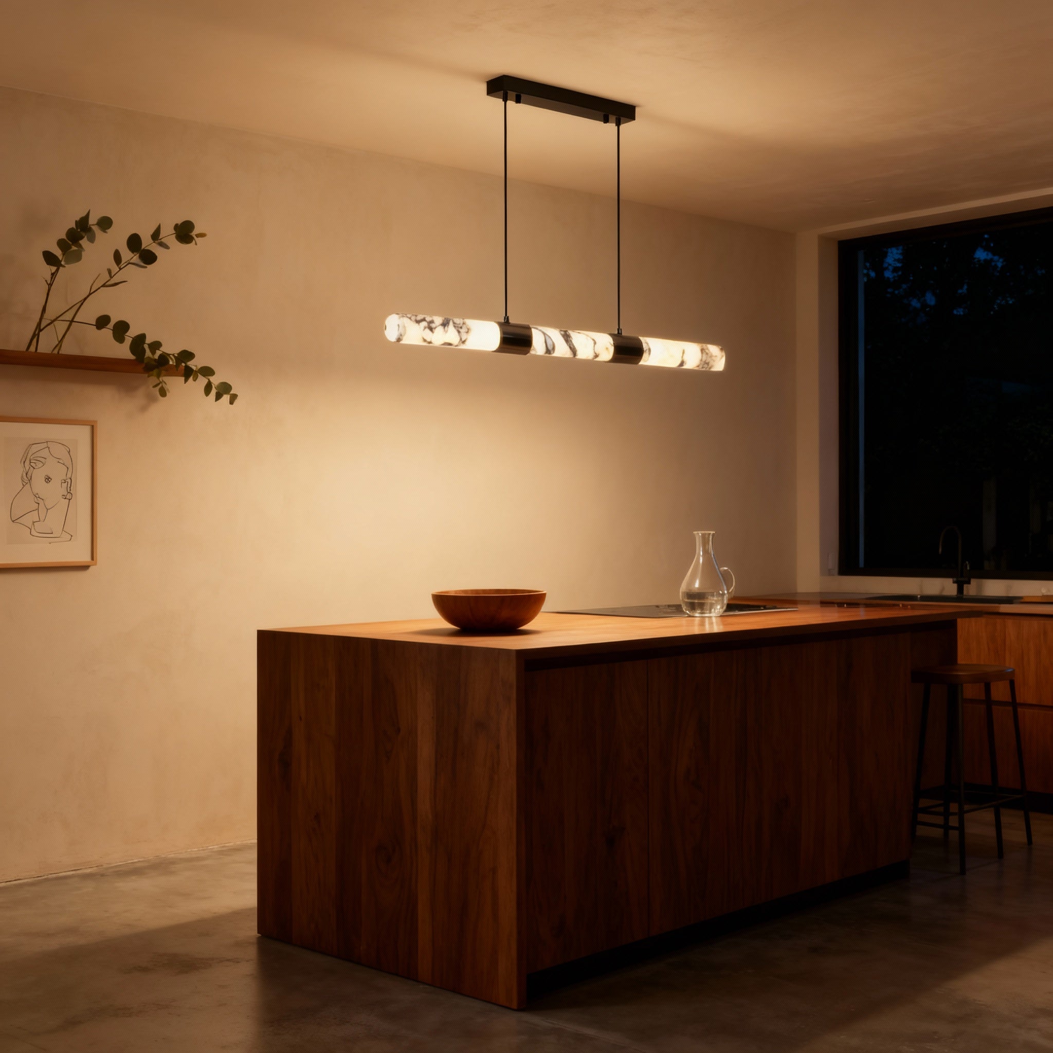 Marblea Elegance Modern Marble Dining Room Chandelier | Temsk