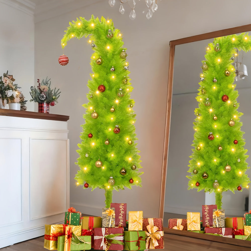Elegant Slim Artificial Christmas Tree For Home Floor Display | Temsk