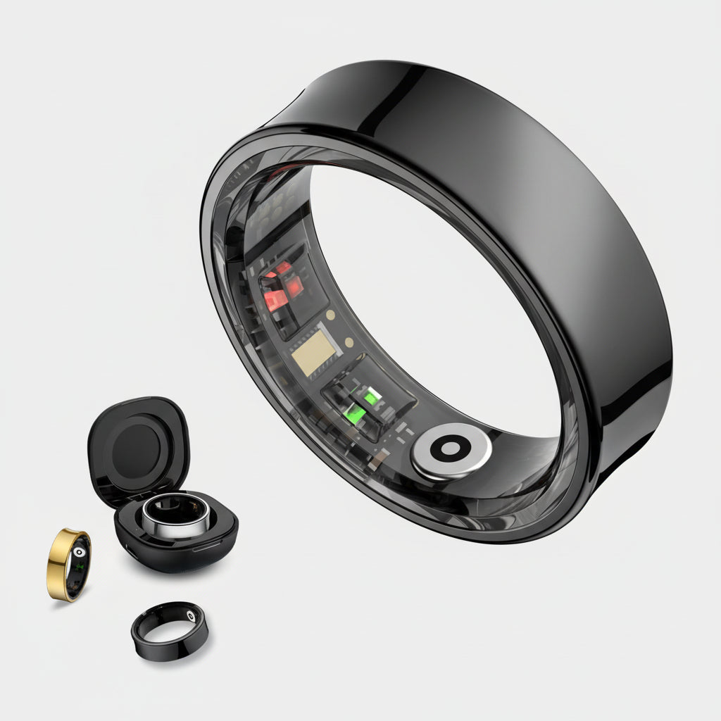 Waterproof Smart Ring Health Monitor With Sleep Tracking And Fitness Insights | Temsk