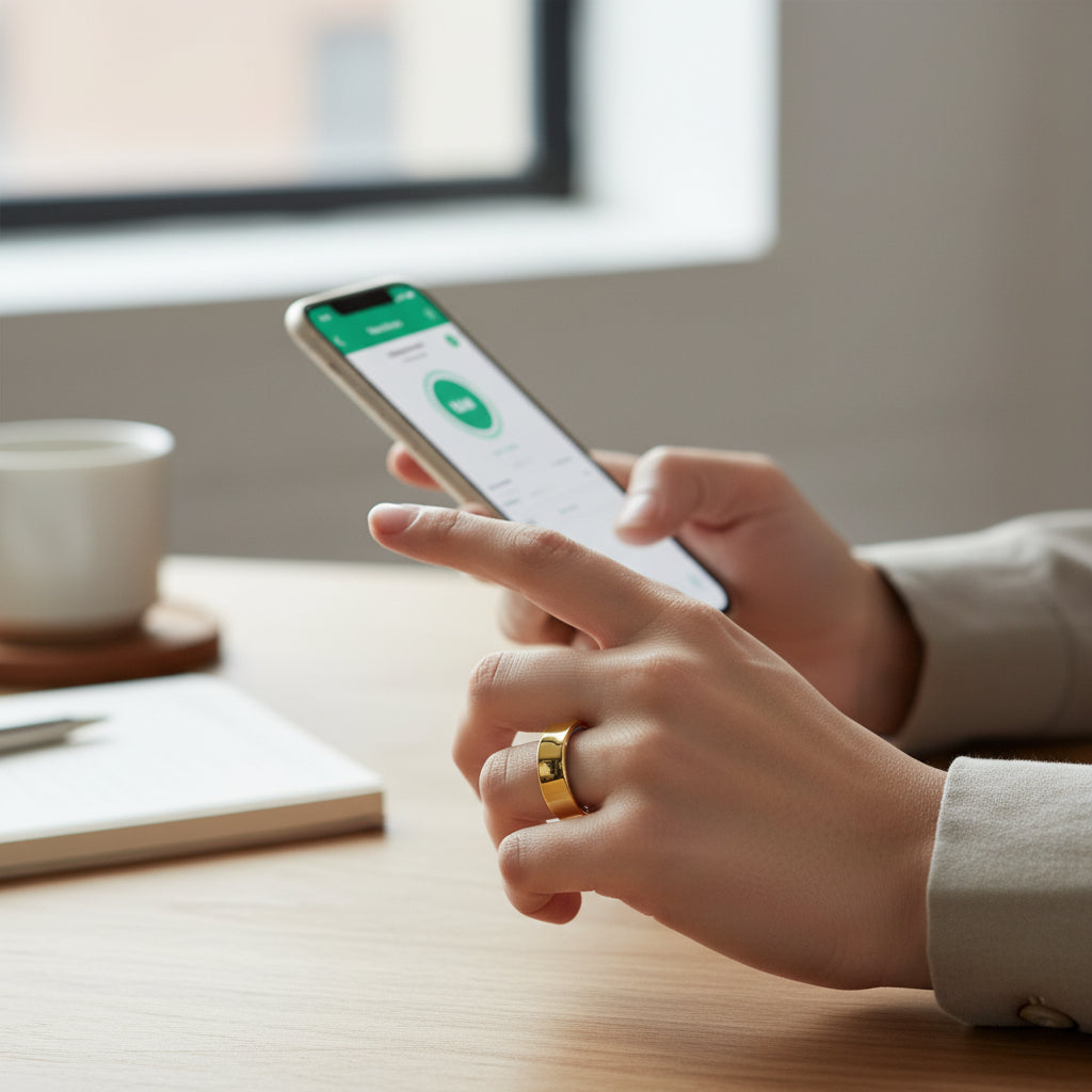 Waterproof Smart Ring Health Monitor With Sleep Tracking And Fitness Insights | Temsk
