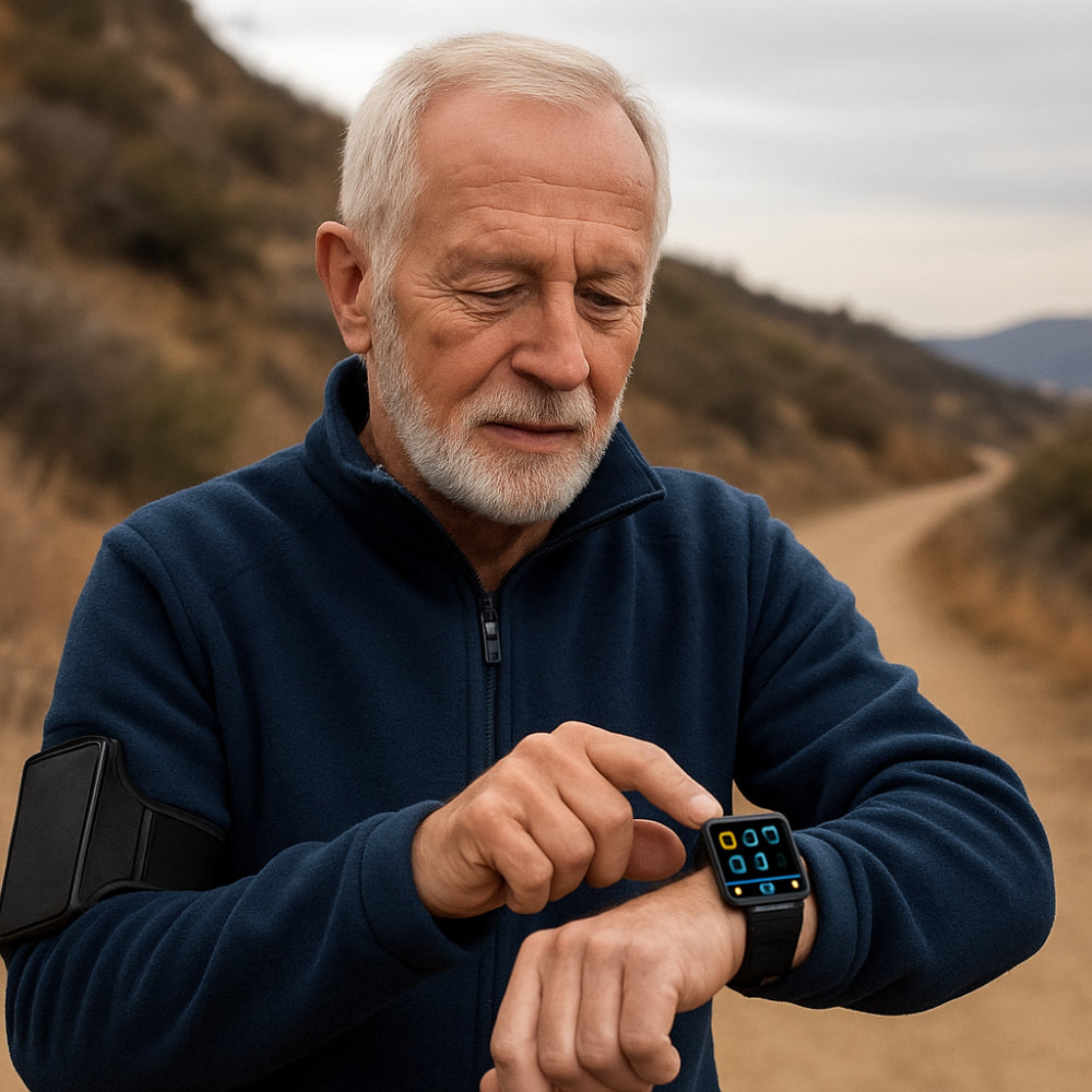 Smartwatch mit GPS-Benachrichtigungen und Aktivitäts-Tracking-Armband | Temsk