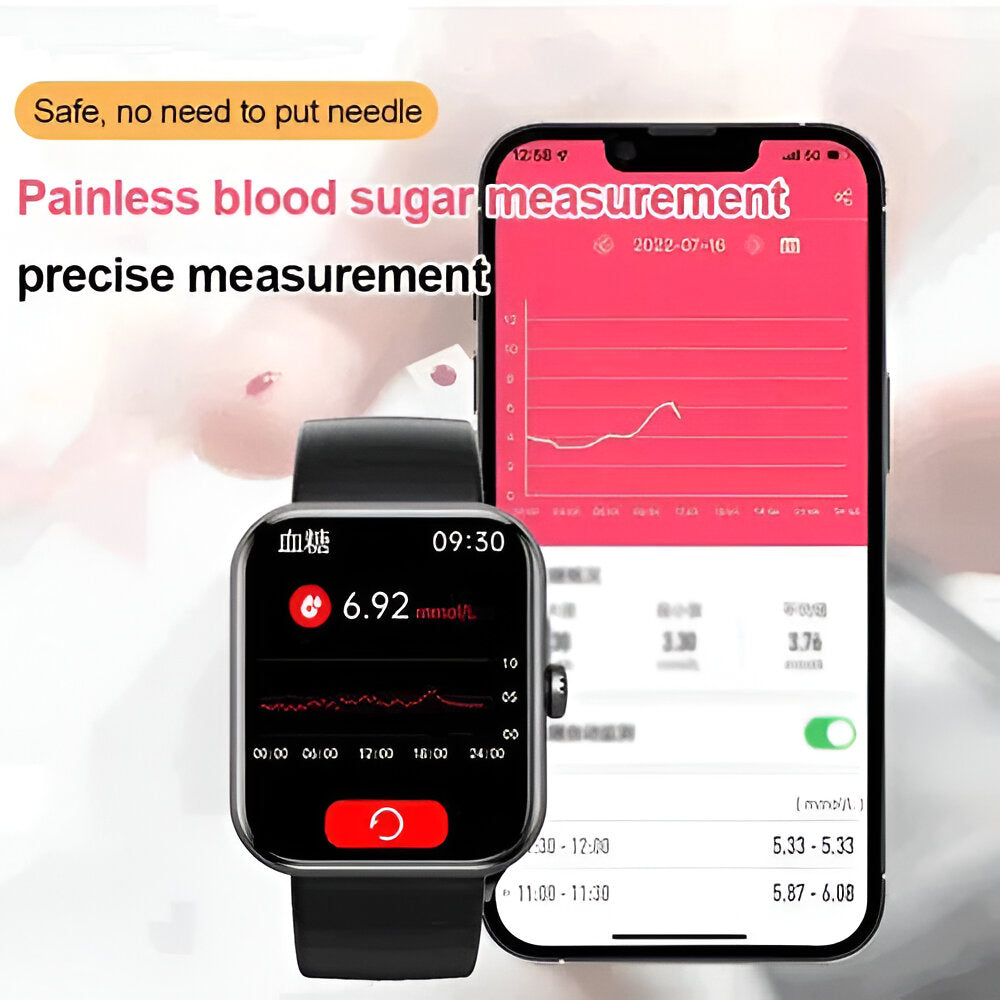 Smartwatch mit Gesundheitsüberwachung und Bluetooth-Anrufen | Temsk