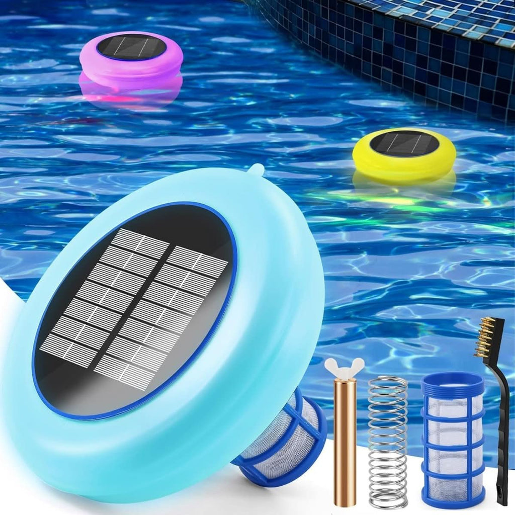 AquaNova Solar Pool Ionizer With LED Light Apparatus | Temsk