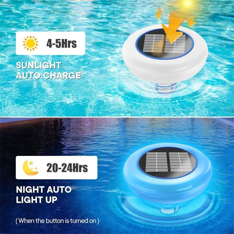 AquaNova Solar Pool Ionizer With LED Light Apparatus | Temsk