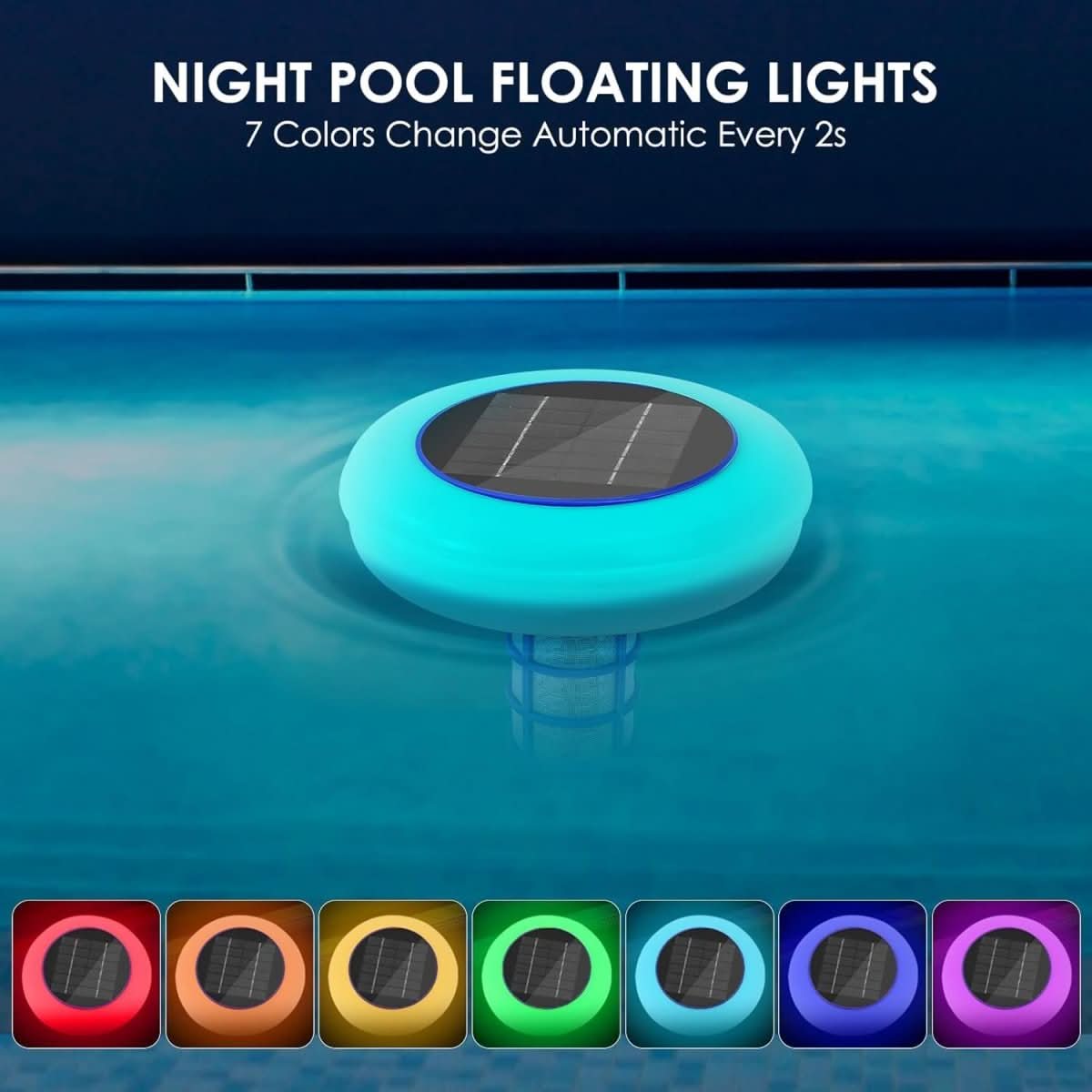 AquaNova Solar Pool Ionizer With LED Light Apparatus | Temsk