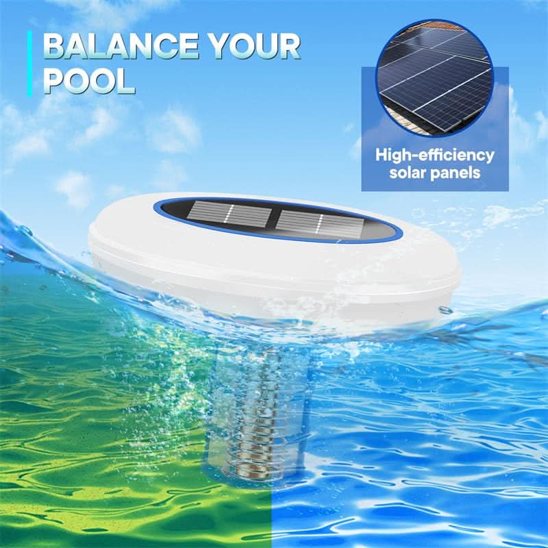 AquaNova Solar Pool Ionizer With LED Light Apparatus | Temsk