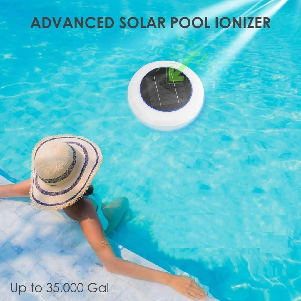 AquaNova Solar Pool Ionizer With LED Light Apparatus | Temsk