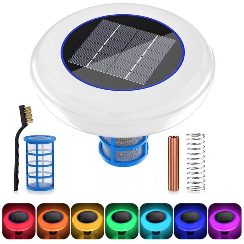 AquaNova Solar Pool Ionizer With LED Light Apparatus | Temsk