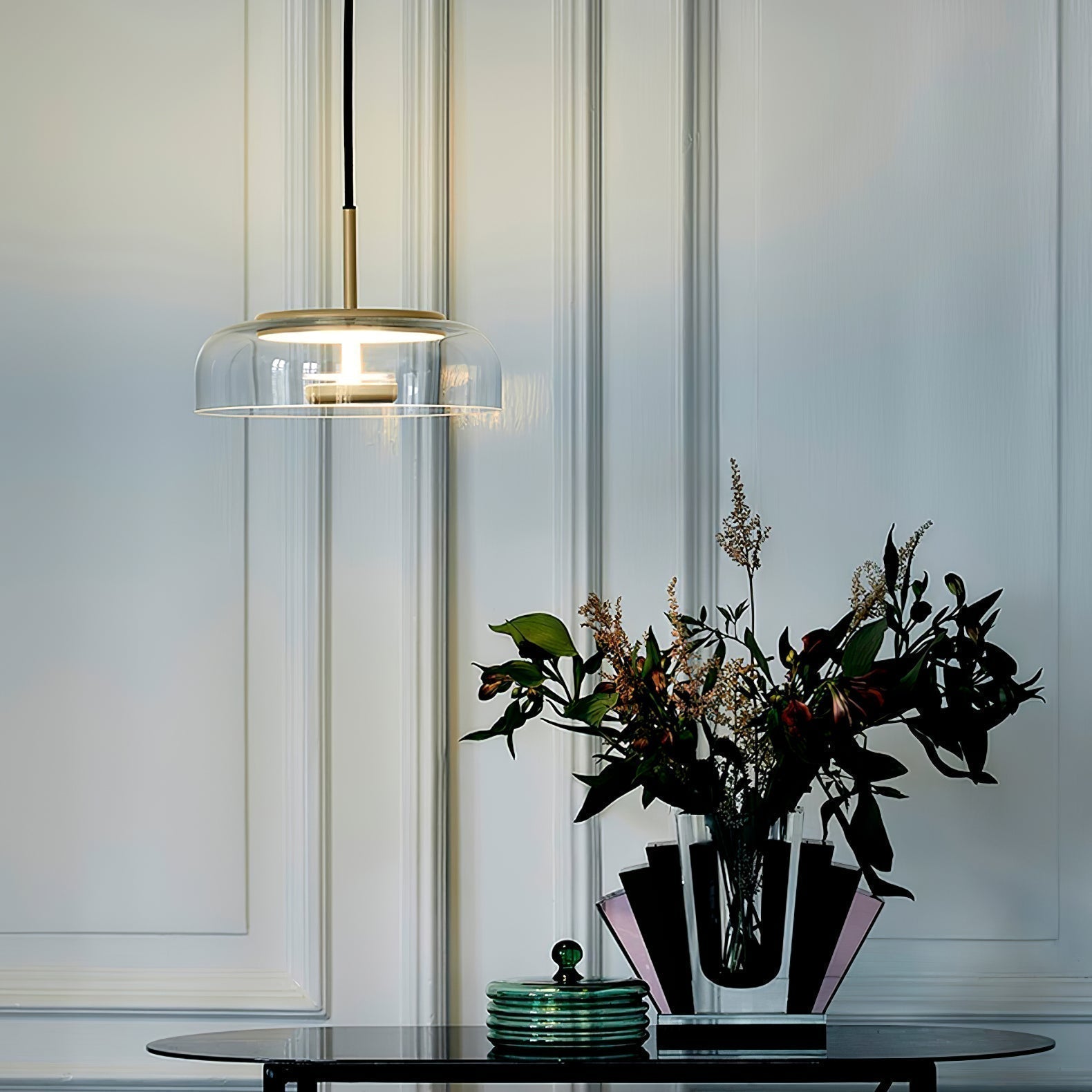 Nova Lux Pendant Lamp for Warm Radiant Ambience in Living Room | Snurv | Temsk