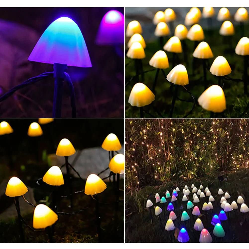 Aurora houbové solární LED světla pro magickou zahradní atmosféru | Temsk