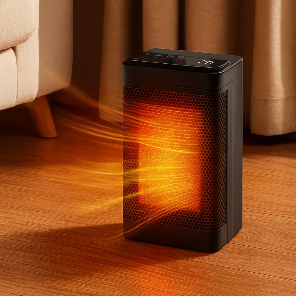 Innenraumheizung mit Thermostat und Timer, oszillierende Wärme | Temsk
