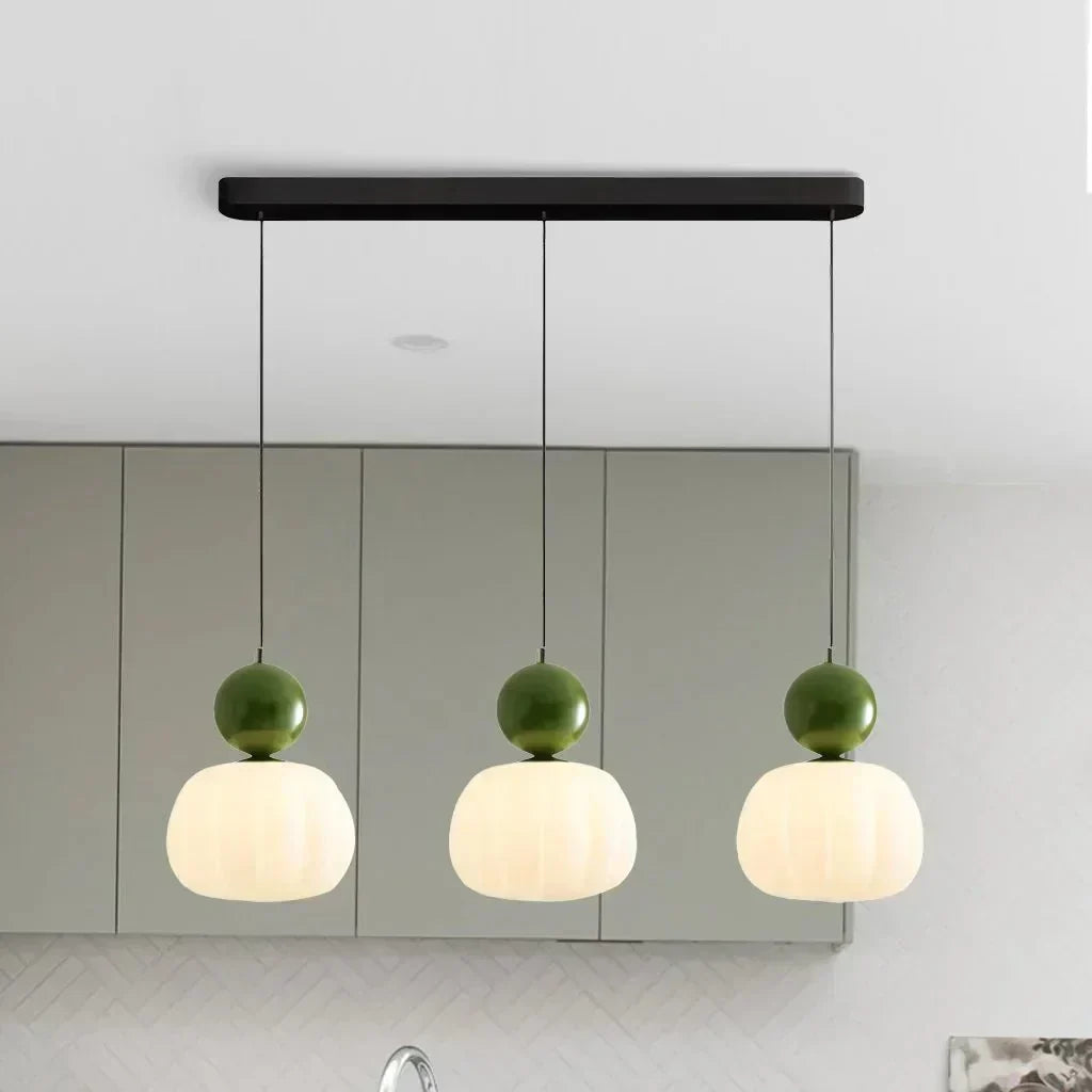 Sphere Pendant Light With Diffuser And Metallic Accents, 12-Inch | Temsk