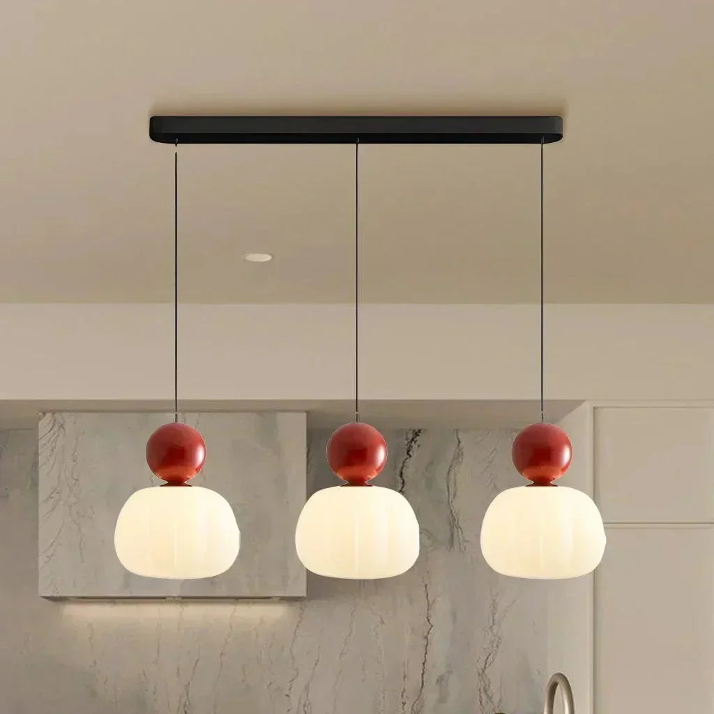 Sphere Pendant Light With Diffuser And Metallic Accents, 12-Inch | Temsk