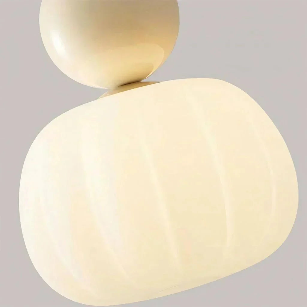 Sphere Pendant Light With Diffuser And Metallic Accents, 12-Inch | Temsk