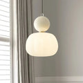 Sphere Pendant Light With Diffuser And Metallic Accents, 12-Inch | Temsk