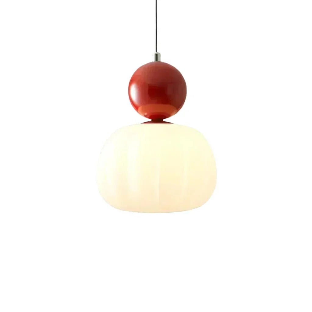 Sphere Pendant Light With Diffuser And Metallic Accents, 12-Inch | Temsk