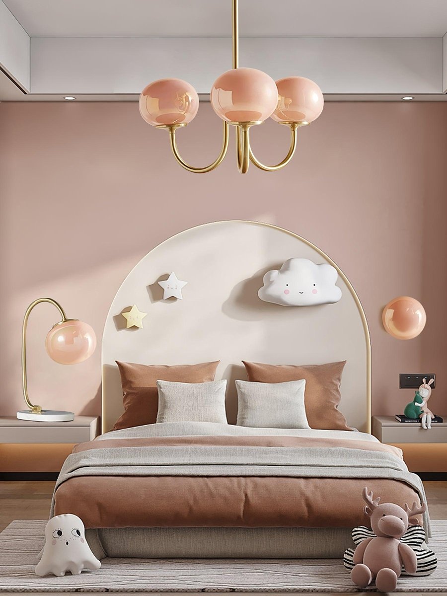 Metal Frame Spherical Glass Shade Chandelier, 24 Inch Diameter | Temsk