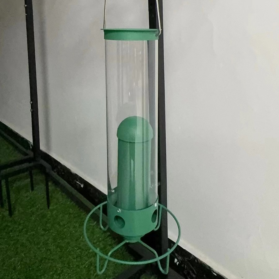 Metal Squirrel Resistant Tube Bird Feeder For Outdoor Backyard Use | Temsk