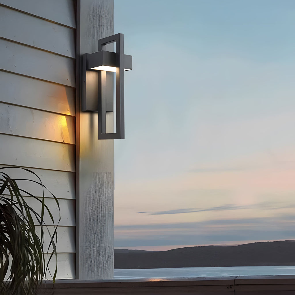AeroLumen Elegant Modern Outdoor Wall Sconce With LED Illumination | Temsk