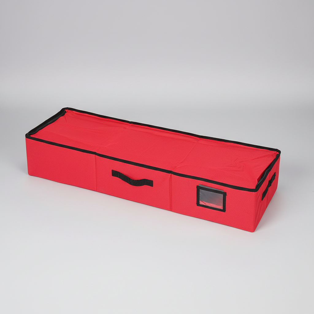 Ornament-Aufbewahrungsbox mit 3 Fächern, 600D Oxford für Weihnachtsdekoration | Temsk
