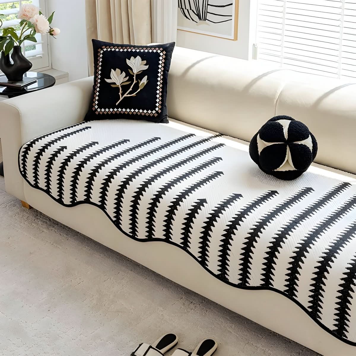 NovaGuard Modern Chenille Sofa Cover With Stylish Protection | Temsk