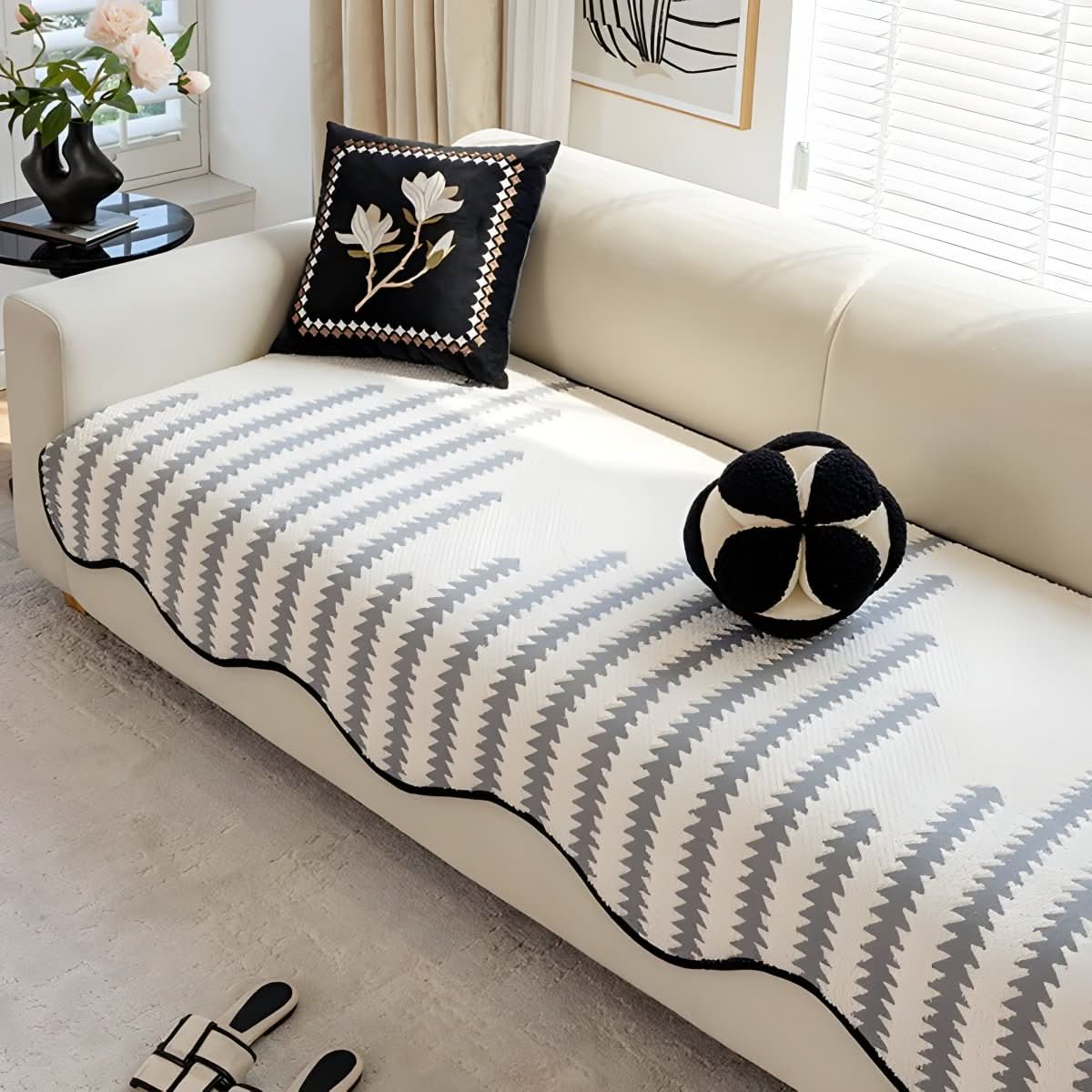 NovaGuard Modern Chenille Sofa Cover With Stylish Protection | Temsk