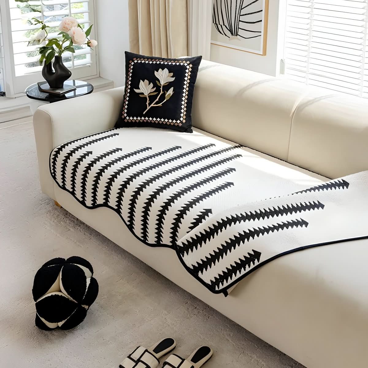 NovaGuard Modern Chenille Sofa Cover With Stylish Protection | Temsk