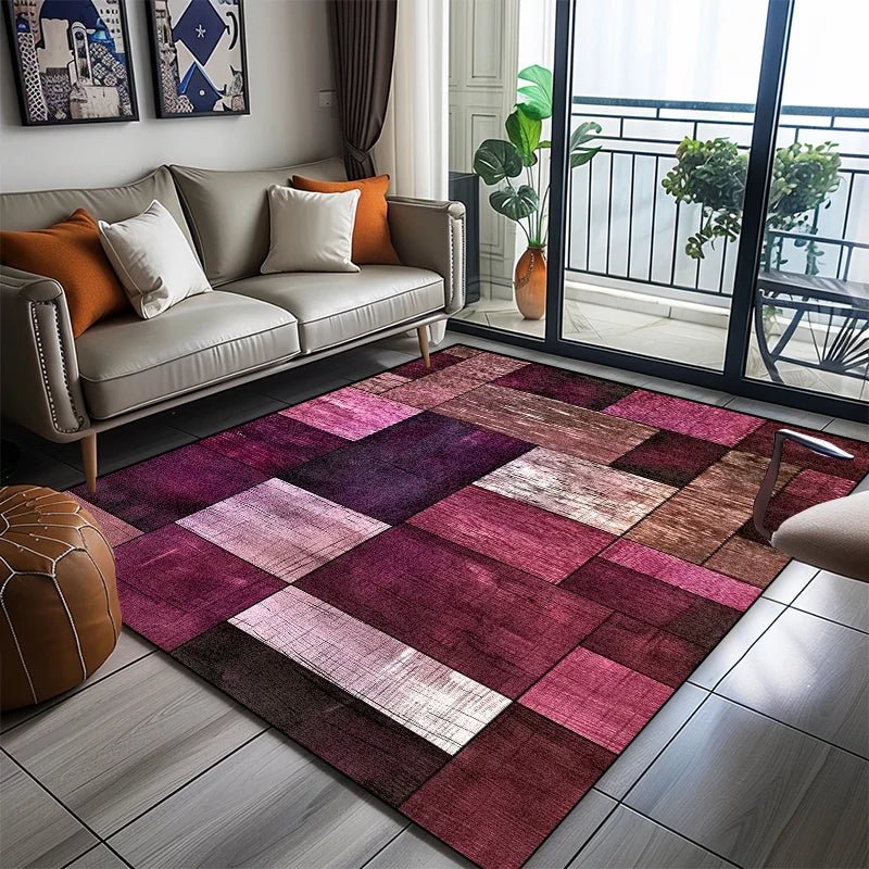 NovaWeave Geometric Rug For Soft Non Slip Living Comfort | Temsk