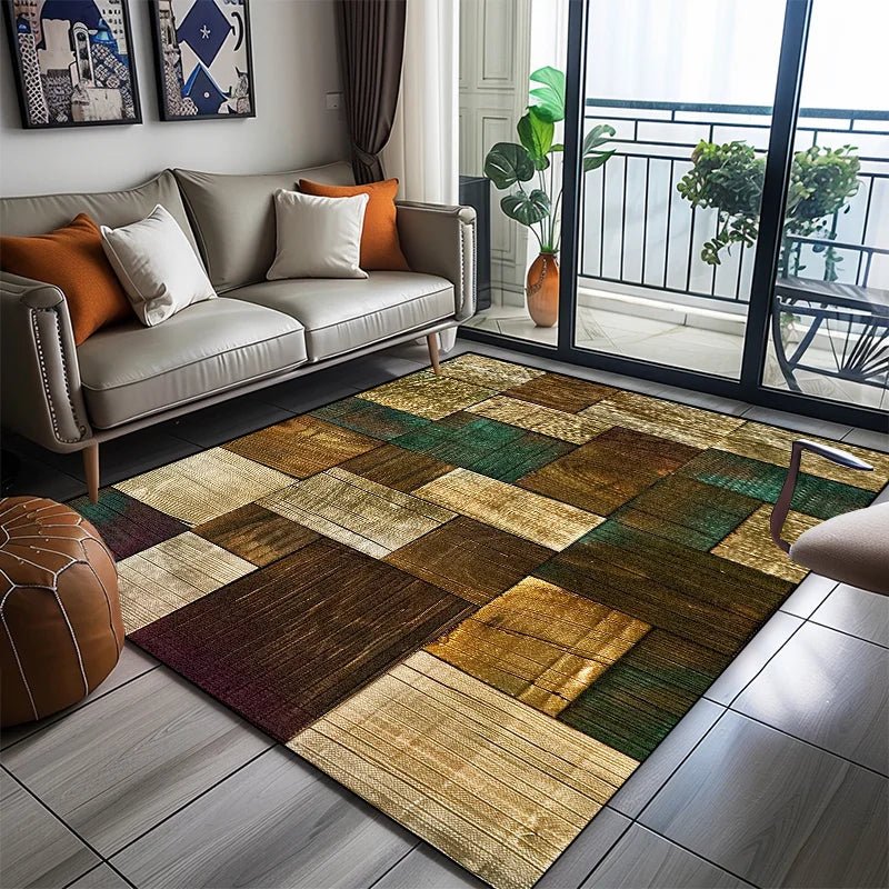 NovaWeave Geometric Rug For Soft Non Slip Living Comfort | Temsk